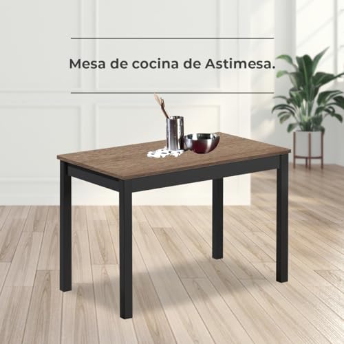 Table de cuisine stable et robuste avec plateau rectangulaire 90x50