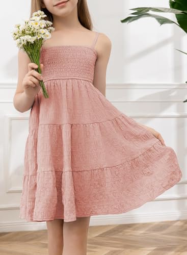 blibean Girls Summer Sundress Tween Sun Dresses Size 6-15 Years Old4