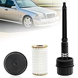 1121800710 Oil Filter Housing Cover Cap Compatible with W202 W203 C280 C320 CL55 AMG W210 W211 E320