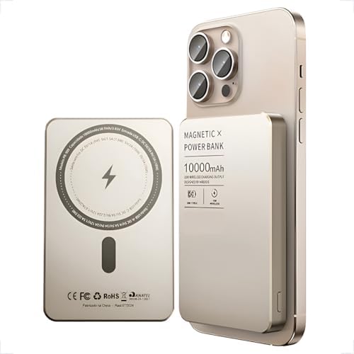 Power Bank Magnetico Mag-Safe Portátil, 10.000mAh, Carregamento p...