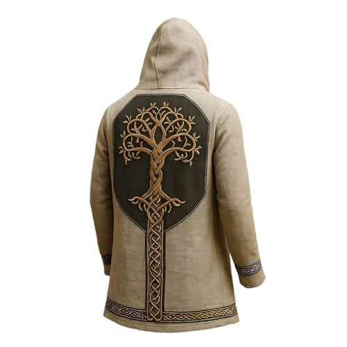 Chaqueta medieval suelta para hombre que busca abrigarse de forma cómoda e informal 2