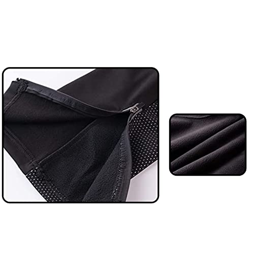 Foto von Gutbiker Fahrradhose Herren Lang Winddichte Sporthose Reflektierend Laufhose Radlerhose Wanderhose mit Fleece für Outdoor-Sports,Blau,L