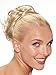 Produktbild Haarteil Atlantis Ponytail Extension Haarteil Haargummi Hochsteckfrisuren Haar Dutt voluminös aus hochwertigem Kunsthaar, kaum von Echthaar zu unterscheiden, in Weißblond/Lichthellblond gesträhnt