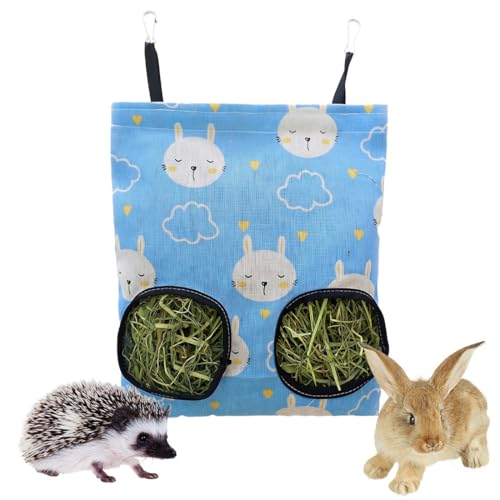 JYNXOR 1 Piezas Bolsa de Heno de Conejo, Bolsa de Alimentación de Heno, Comedero Conejos, Utensilios para Alimentación de Animales Domésticos, para Conejo, Chinchilla, Hámster