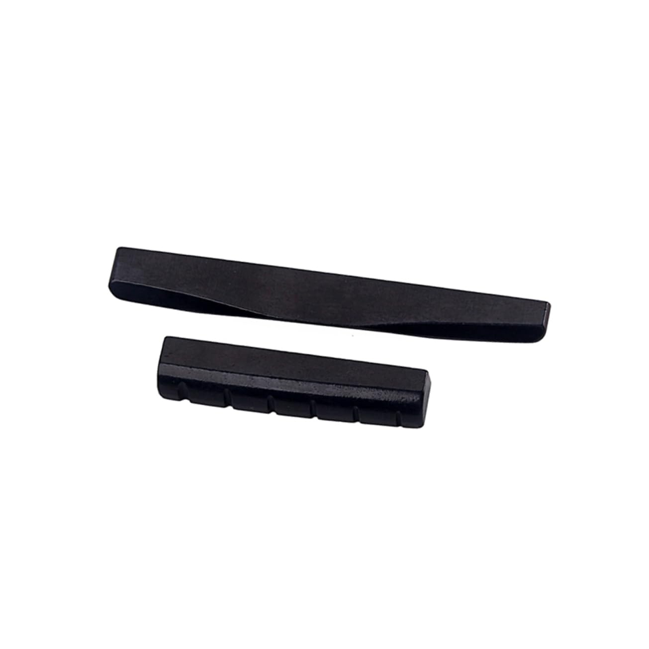 Toyvian Sillín de Guitarra de Hueso Negro Gl905 para Guitarra Clásica y Acústica Juego de 2 Piezas