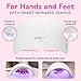 SUNUV LED UV Light for Nails, UV Dryer for Gel Polish Nail Lamp with Sensor 2 Timers SUN9C White Gift for Women Girls