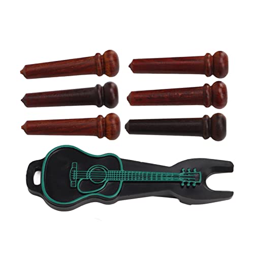 Kit de pinos de ponte de guitarra, pinos de guitarra fáceis de usar 6 peças tamanho padrão profissio