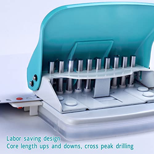 Binding Machine, 10-Hole, Paper Binder Machine, Handheld Portable Spiral Binder, A4 A5 A6 A7 Coil Book Round Hole Puncher - Image 2