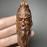 sergei osipov netsuke Sculpture en bois fabriquée à la main pour une décoration sereine de la maison ou