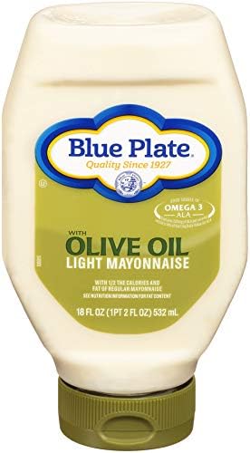 Blue Plate Light Mayonnaise with Olive Oil, 18 Ounce Squeeze Bottle