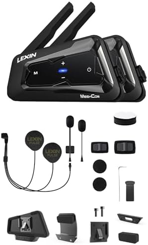Intercomunicador MeshCom Dual Pack con Kit de Altavoces y Micrófonos miniatura 1