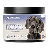 Floracare - Probioticos Perros en Polvo 300g - Repara Flora Intestinal y Mejora Digestión – Reduce Diarreas y Estrés – Ideal Tras Tratamientos o Cambio de Pienso con Prebióticos y Postbióticos