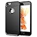 cadorabo Coque pour Apple iPhone 6 / iPhone 6S Noir BROSSÉ Design TPU Carbone Gel Silicon Etui Apple iPhone 6 / iPhone 6S Housse de Protection Anti Choc Souple Case Cover Bumper