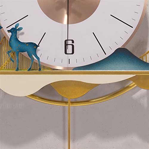 Horloge murale créative en forme de cerf pour un foyer chaleureux