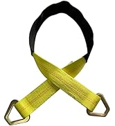 LONGLC Series - Cars Towing Straps, Slings, Shaft Belts, with D-Shaped or Triangle Hanging Loops,...