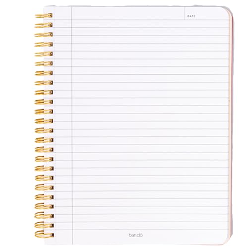 Carnet à spirales romantique ban.do rouge pour vos notes de bureau - 5