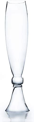 WGV Trumpet Glass Vase Bulk, Open Width 4", Height 23",