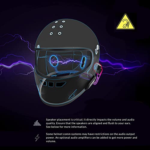 I A S U S 4348466769 High Performance Helmet Speaker Headphones thumb #4