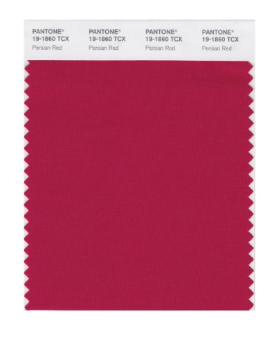 PANTONE SMART 19-1860X Color Swatch Card, Persian Red