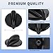 Upgraded WB03T10236 Range Burner Control Knob Black for GE Range/Stove/Cooktop, Replaces AP3883034, 1166373, PS1021811 (5 Pack)