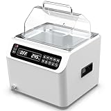 4E's USA Lab Water Bath - Digital 13 Liter Laboratory Thermostatic Water Bath Heater with Precise Temperature Control, Double Safety Features, Easy to Read LED Display