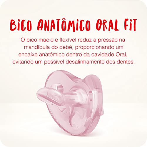 NUK Kit Com 2 Chupetas Sensitive Soft 100%... glide