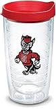 Tervis Made in USA Double Walled North Carolina State Wolfpack Insulated Tumbler Cup Keeps Drinks Cold & Hot, 16oz, Wolf