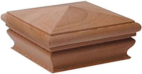 WoodwayPyramid Post Cap, fits 5.5" Post, in Premium Cedar, 1PC