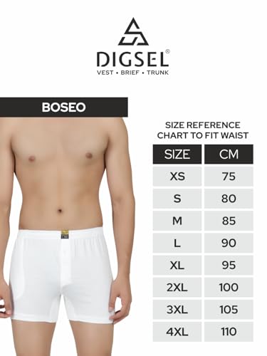 Image of 100% Combed Cotton Outer Elastic White Packet Trunks