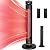 Outdoor Electric Heater, Infrared Heater 1500W, 8 Heat Levels, 8H Timers, 1s Heating Carbon Fiber Tube Patio Heater, Tip-Over & Overheat Protection, IP65 Waterproof Tower Heater 75°Oscillation, Black