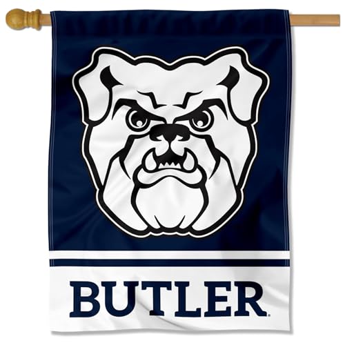 Butler Bulldogs Wordmark Logo House Flag Banner
