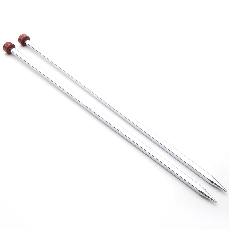 KnitPro Nova Cubics, Single-Ended Knitting Pins, 30cm x 2.75mm, Silver - Image 3