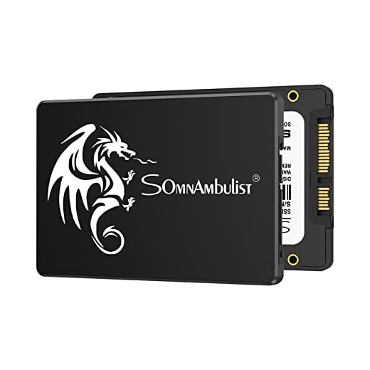 Somnambulist SSD 1TB SATA III 6GB/S Interno Disco Rígido Unidade De Estado Sólido De 2,5”7mm 3D NAND Chip Até 520 Mb/s Para Atualizar Computadores Laptop e Desktop (dragão negro 1tb)