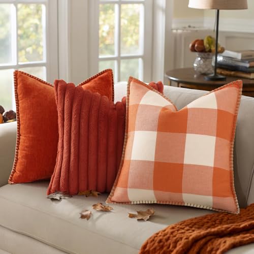 Housse de coussin rectangulaire style rustique pour canapé et lit