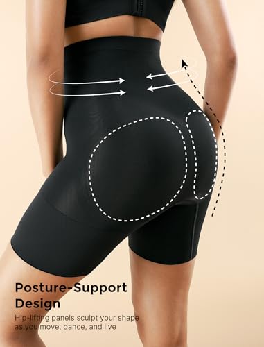 Momcozy Shapewear for Women, High Waisted Tummy Control Shorts, Faja Body Shaper, Underwear for Postpartum & Daily Dress Black4
