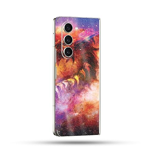 Image of MightySkins Glossy Glitter Skin Compatible with Samsung Galaxy Z Fold 5 Full Wrap - Dragon Nebula | Protective, Durable High-Gloss Glitter Finish | Easy to Apply & Change Styles | Made in The USA