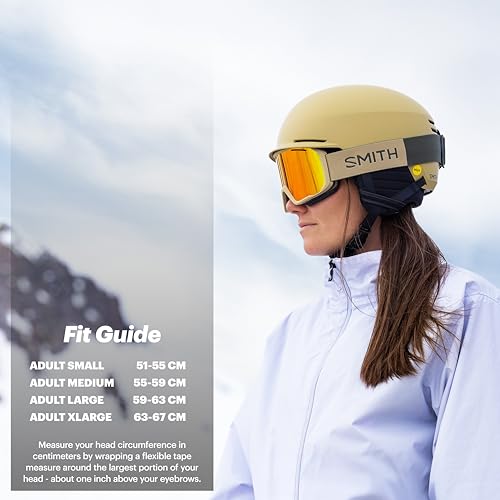 Smith Holt Helmet – Adult All-Season Helmet – Lightweight Protection for Skiing, Skating, Snowboarding & Snowsports – for Men & Women – Matte White, Medium - Thumbnail 3