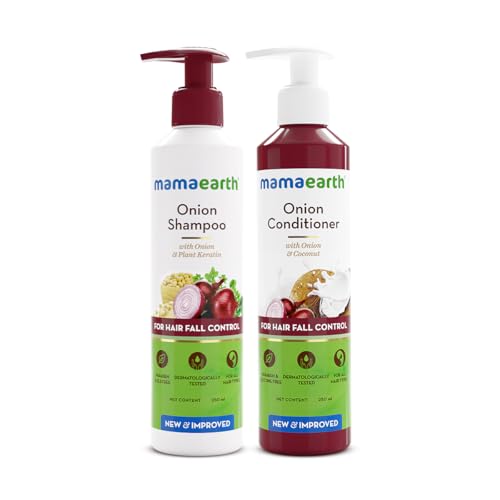 Mamaearth Onion Anti Hairfall Combo (Shampoo and Conditioner)- 25...