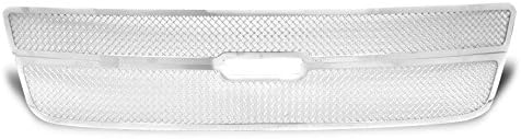 For Chevy Avalanche Front Upper Stainless Steel Mesh Grille Grill Chrome 2Pcs