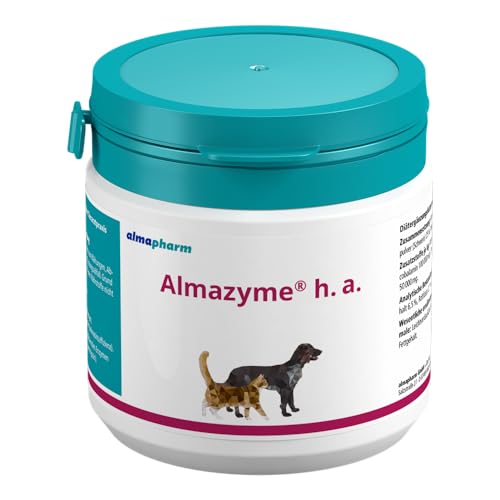 almapharm Almazyme h.a. | Doppelpack | 2 x 100 g | Ergänzungsfuttermittel für Katzen und Hunde | Vitalstoffe für optimalen Nahrungsaufschluss | Bei Nahrungsunverträglichkeiten