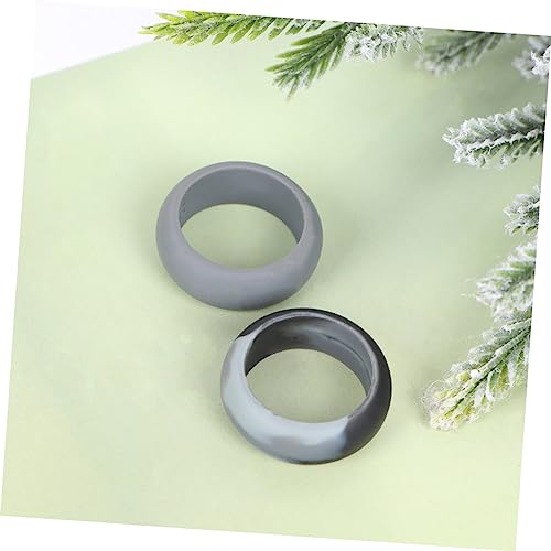Set de 4 anillas deportivas unisex de silicona miniatura 4