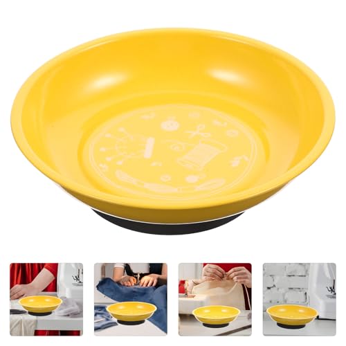 Cuenco magnético amarillo Cabilock para agujas de costura en acero 8