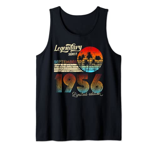 Legendario De Cumpleaños Desde Septiembre De 1956 Regalo Camiseta sin Mangas