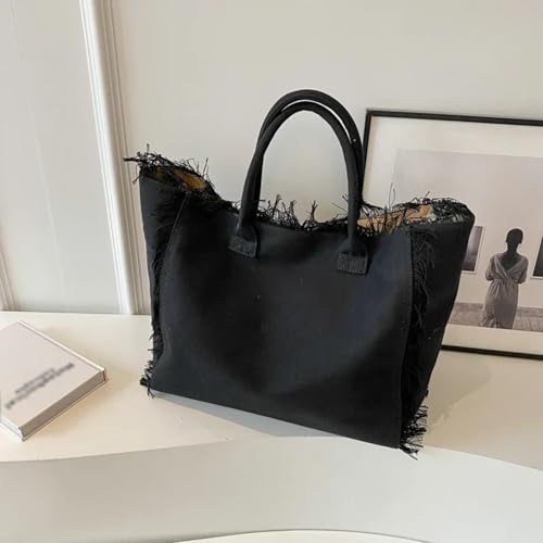Bolso Tote de Mezclilla con Gran Capacidad para Mujer miniatura 3