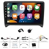 4+64G Car Stereo Compatible for Audi TT MK2 2006-2014 Android 13 Car Stereo GPS Navigation In-Dash Head Unit 9 Touch Screen w/Wireless Carplay & Android Auto Car Radio Receiver w/Rearview Camera Mic - Image 3