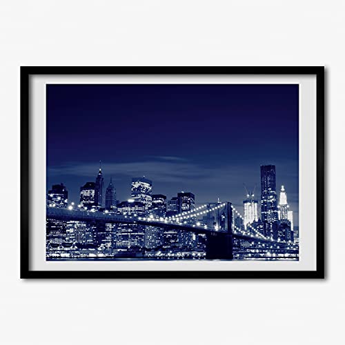 Tableau Photo Nowy Jork pour Salon Moderne - Cadre MDF 70x50 cm Tulup