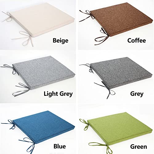 Coussins de chaise carrés gris en éponge haute densité premium - 7