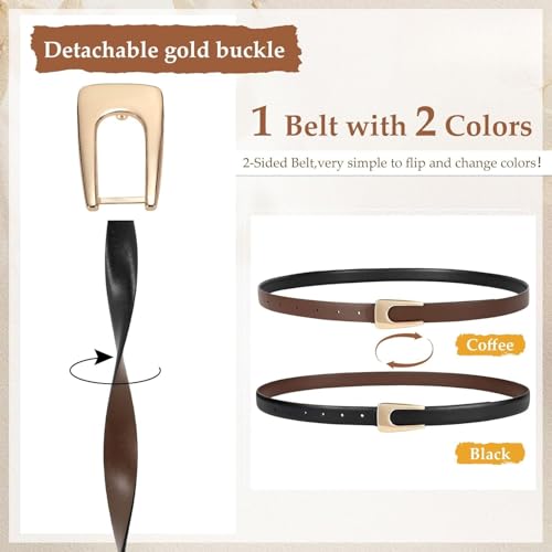 Fashion Waist Belt for Women - Genuine Leather Belt for Jeans, Dresses & Casual Wear2