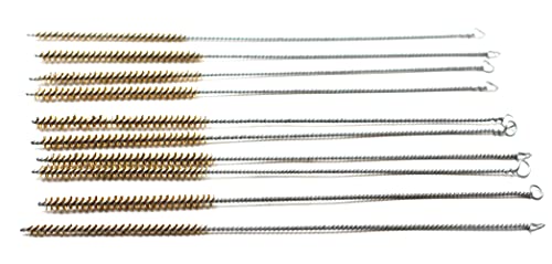 Chiloskit 10Pcs 6mm Tube Brush Kit Brass Wire Tube Brush Cleaning ToolLong-Handle Bristle Cleaning, 6mm/10mm//14mm (6mm) - Image 4