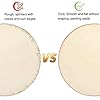 Blisstime Unfinished Wood Circles for Crafts, Wood Rounds for Crafts, Round Discs for Painting, Writing, DIY Supplies, Engraving and Carving, Home Decorations (3" 36 Pcs) #2